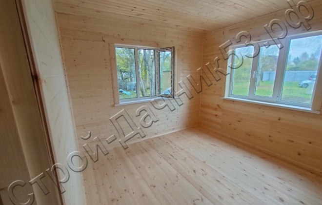 4 Каркасно-щитовой дом   Д-3, 9х8,5м, 67,5  М², Московская область, Можайский район, СНТ «Росинка». (17)